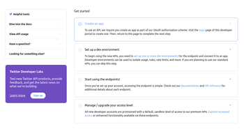 Twitter APIのアクセストークンを取得するまでの手順のサムネイル
