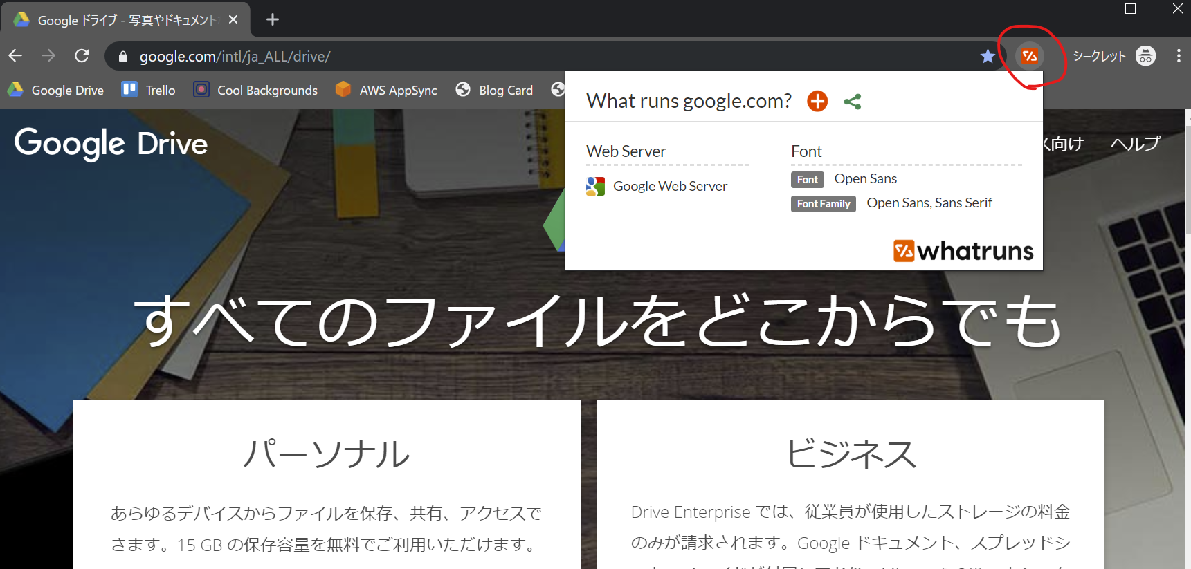 whatruns-google-drive-paint.png